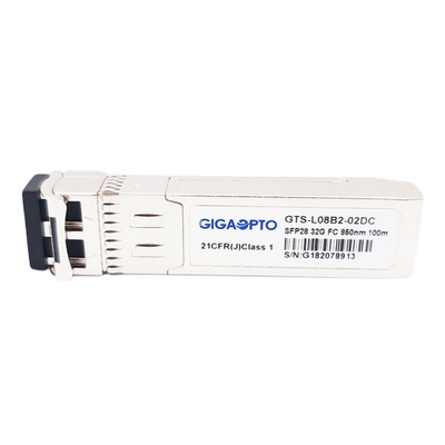 32G Fibre Channel ความยาวคลื่นสั้น 32GFC SW 850nm SFP28 Transceiver Module 100m LC DOM