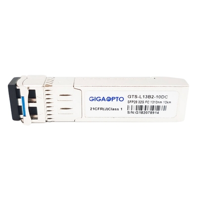 32G FC LW SFP28 ตัวรับส่งสัญญาณไฟเบอร์แชนเนล 1310nm 10km SMF LC DOM