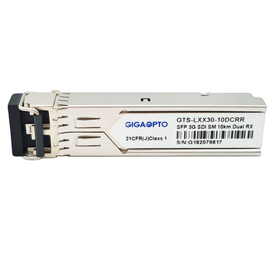 SFP Dual Receivers 1310nm 10km Video Pathological Patterns Module สำหรับ SD-SDI HD-SDI และ 3G-SDI ไม่ใช่ MSA