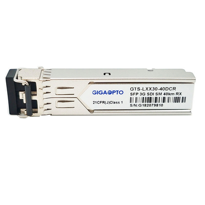โมดูลรับสัญญาณวิดีโอดิจิทัล 3G 1310nm 40km สำหรับ SD/HD/3G-SDI MSA Pinout