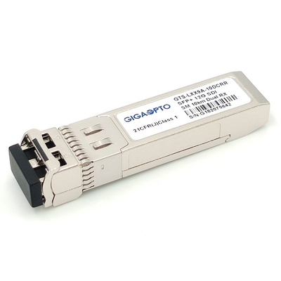 12G-SDI SFP + โมดูลตัวรับคู่ 10km LC DOM ไม่ใช่ MSA Pinout