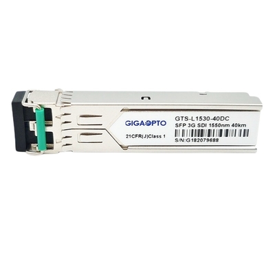 SMPTE 3G-SDI SFP 1550nm 40km โมดูลตัวรับส่งสัญญาณออปติคัล MSA DDMI