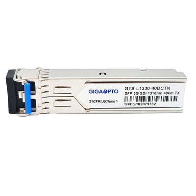 Non MSA Pinout 3Gbps Video SFP Transceiver เครื่องส่งสัญญาณแสง 1310nm 40km สำหรับ SD HD / 3G SDI