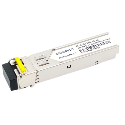 3Gb / S โหมดเดียวโมดูล BiDi SFP TX1550nm RX1310nm 10km รูปแบบพยาธิสภาพวิดีโอโมดูลรับส่งสัญญาณ DDM MSA