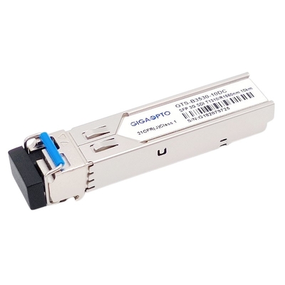 3Gbps MSA วิดีโอดิจิตอล SFP BiDi 1310nm TX 1550nm RX 10km โมดูลรับส่งสัญญาณสำหรับ SD / HD / 3G-SDI