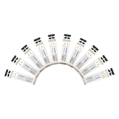 เครื่องส่งสัญญาณ SDI CWDM 12G SFP + Tx 1270 ~ 1450nm เครื่องส่งสัญญาณ DFB 20KM LC DOM MSA Pinout