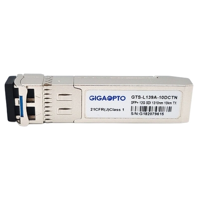 12Gbps 10km 1310nm เครื่องส่งสัญญาณวิดีโอ SFP Transceiver Module ไม่ใช่ MSA Pinout LC SMF DOM