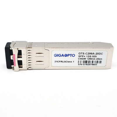 12G SDI CWDM Digital Video Optical Transceiver 1270 ~ 1450nm 20KM เพล็กซ์ LC โหมดเดียวไฟเบอร์ MSA