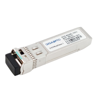 โมดูล BiDi Fibre Channel TX1270 RX1330nm 10km LC 16G SFP + โมดูลเครื่องรับส่งสัญญาณออปติคอล