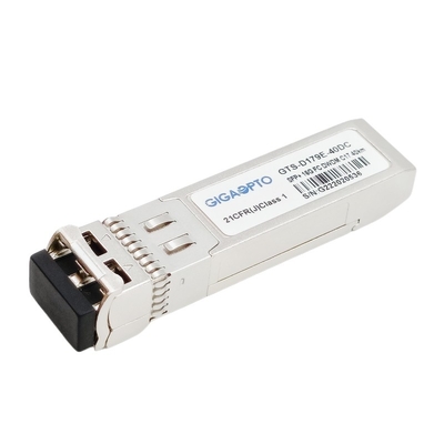 16G FC DWDM SFP + โมดูลรับส่งสัญญาณไฟเบอร์ 40 กม. LC DOM