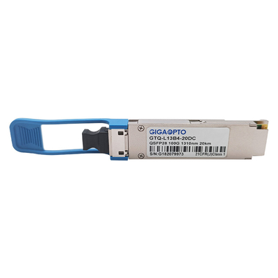 100G eLR4 20km 4WDM QSFP28 โมดูลเครื่องรับส่งสัญญาณออปติคอลพร้อม Dual CDR