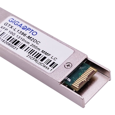 โมดูลรับส่งสัญญาณแสง 10G XFP LRM FP 1310nm MMF 220m เหนือ OM3 MMF DOM