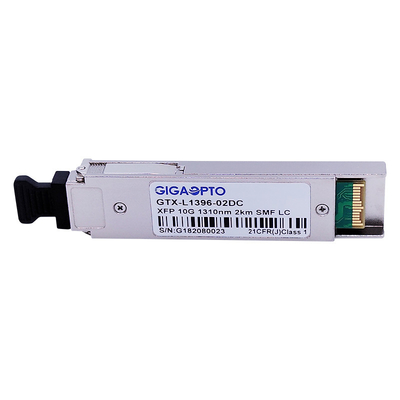 ตัวรับส่งสัญญาณ LC Duplex XFP 10GBASE-LR Lite 1310nm SMF 2km DOM