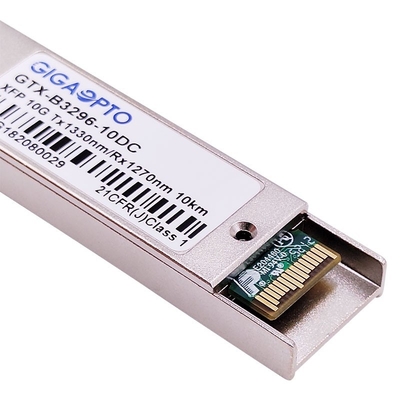 BIDl โมดูลรับส่งสัญญาณ XFP 10Gbps 1330nm / 1270nm 10km LC DOM