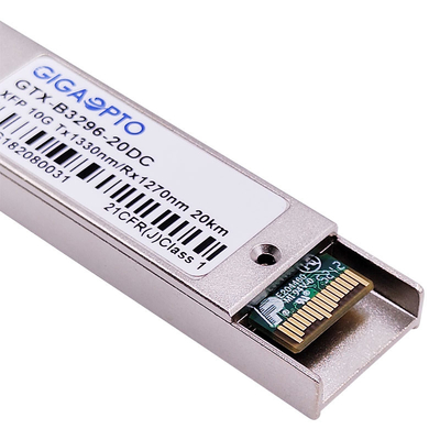 LC DOM 10Gbps BIDI XFP ELR โมดูลตัวรับส่งสัญญาณแสง 1270nm / 1330nm 20 กม.