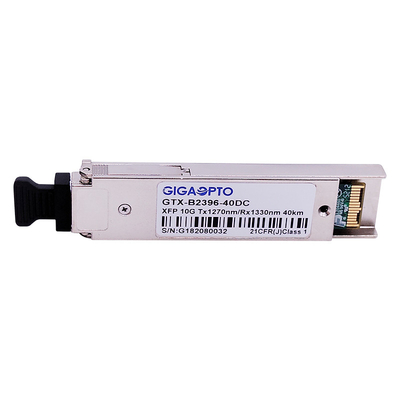 DOM 10Gbps XFP WDM โมดูลตัวรับส่งสัญญาณไฟเบอร์ 1270nm / 1330nm 40km