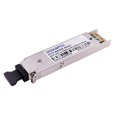 10Gbps WDM XFP ZR โมดูลรับส่งสัญญาณไฟเบอร์แบบสองทิศทาง 1490nm 1550nm 80km DOM