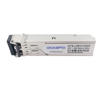 1.25G ตัวรับส่งสัญญาณออปติคัล SFP ที่เข้ากันได้กับ Cisco 850nm 550m สำหรับ MMF GLC-SX-MM