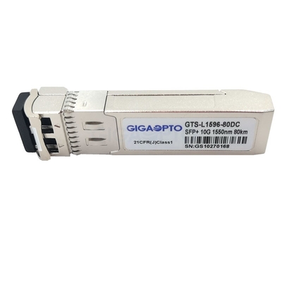 1550nm 10GBASE-ZR เครื่องรับส่งสัญญาณที่เข้ากันได้กับ Cisco 80km SMF สำหรับ SFP-10G-ZR
