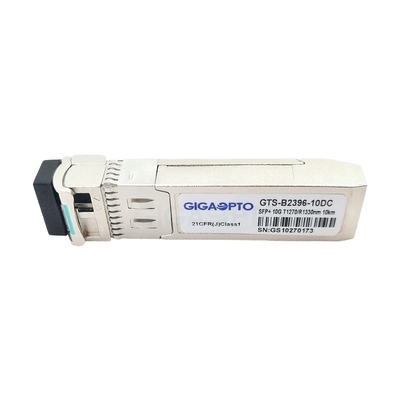 1270nm-TX / 1330nm-RX 10 กม. ตัวรับส่งสัญญาณที่เข้ากันได้กับ Cisco SFP-10G-BXU แบบสองทิศทาง