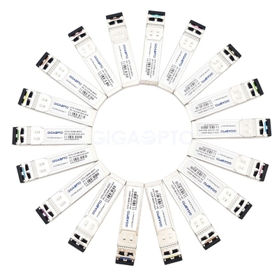 10GBase โมดูลตัวรับส่งสัญญาณไฟเบอร์ที่เข้ากันได้กับ Cisco 1270-1610nm สำหรับ CWDM-SFP10G-Xx