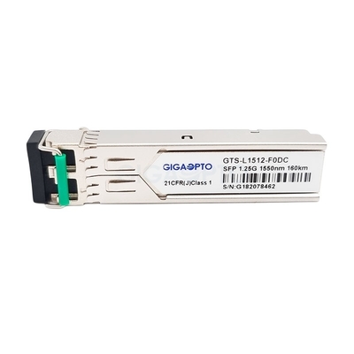 SFP 1550nm 160km โมดูลใยแก้วนำแสง 1.25G 1000BASE-ZX Cisco GLC-ZX-SM-160