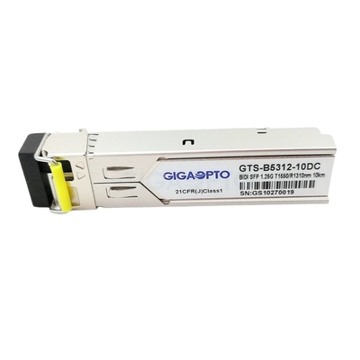 TX1550nm RX1310nm โมดูลรับส่งสัญญาณ Cisco 1000BASE-BX SFP 10 กม. สำหรับ SMF GLC-BX-10D