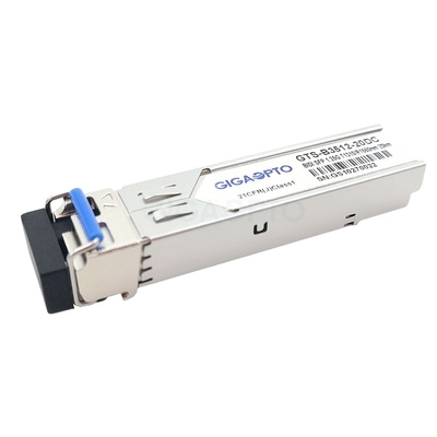 1000BASE-BX Cisco GLC-BX-20U โมดูลรับส่งสัญญาณ SFP ที่เข้ากันได้ TX1310nm RX1550nm 20 กม.