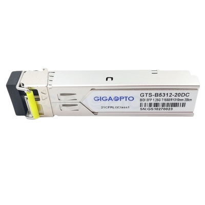 1000BASE-BX ตัวรับส่งสัญญาณ Cisco SFP TX1550nm / RX1310nm 20 กม. SMF GLC-BX-20D