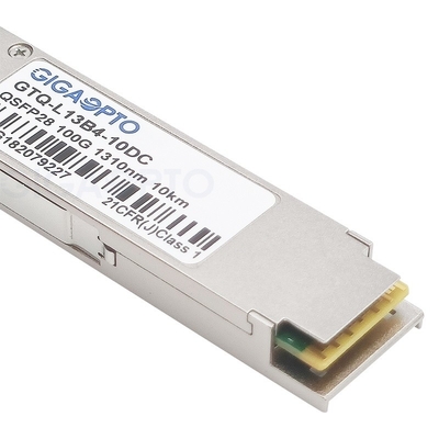 โมดูลรับส่งสัญญาณไฟเบอร์ 100GBASE-LR4 QSFP28 10km SMF สำหรับ Cisco QSFP-100G-LR4-S