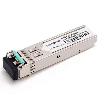 ตัวรับส่งสัญญาณไฟเบอร์ 1000BASE-CWDM 80km SMF สำหรับ Cisco CWDM-SFP-xxxx