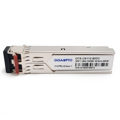ตัวรับส่งสัญญาณไฟเบอร์ 1000BASE-CWDM 80km SMF สำหรับ Cisco CWDM-SFP-xxxx