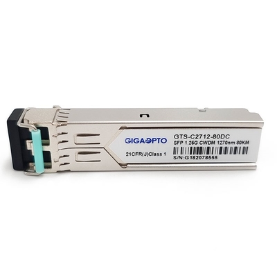 ตัวรับส่งสัญญาณไฟเบอร์ 1000BASE-CWDM 80km SMF สำหรับ Cisco CWDM-SFP-xxxx