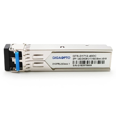100GHz C17-C61 1000BASE-DWDM SFP 40km SMF สำหรับ Cisco DWDM-SFP-xxxx-40