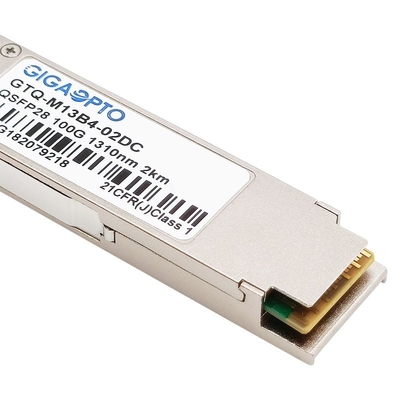 QSFP28-PSM4-100G เครื่องรับส่งสัญญาณที่เข้ากันได้กับ CISCO โมดูล 1310nm MTP / MPO-12 SMF 2 กม.