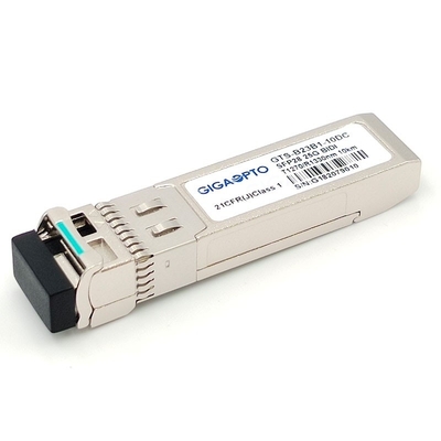 SFP-25GBX-U-10 เครื่องรับส่งสัญญาณที่เข้ากันได้กับ Cisco TX1270nm / RX1330nm 10km SMF LC