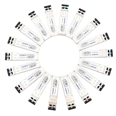 1270-1610nm CWDM 10Gbps SFP + ตัวรับส่งสัญญาณไฟเบอร์ 15dB SMF สำหรับ HPE CWDM-SFP10G-xxxx