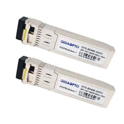 1330nm / 1270nm 10Gbps SFP + โมดูลรับส่งสัญญาณ Cisco สำหรับ SMF SFP-10G-BX20D