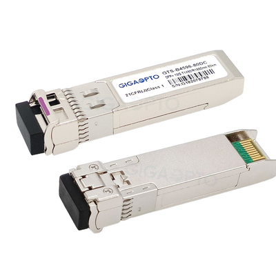 10Gbps ตัวรับส่งสัญญาณที่เข้ากันได้กับ Cisco 1490nm TX / 1550nm SFP-10G-BX80U