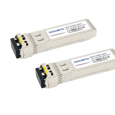 10GBase โมดูลตัวรับส่งสัญญาณไฟเบอร์ที่เข้ากันได้กับ Cisco 1270-1610nm สำหรับ CWDM-SFP10G-Xx