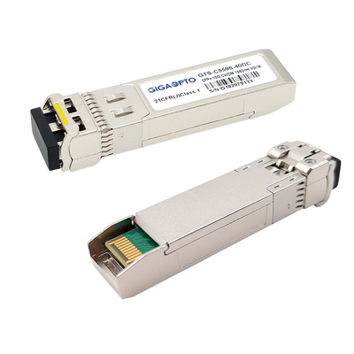 10GBase โมดูลตัวรับส่งสัญญาณไฟเบอร์ที่เข้ากันได้กับ Cisco 1270-1610nm สำหรับ CWDM-SFP10G-Xx