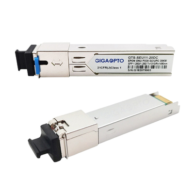1000BASE-PX20 Transceiver 20km SC โมดูล EPON ONU SFP สำหรับ FTTX