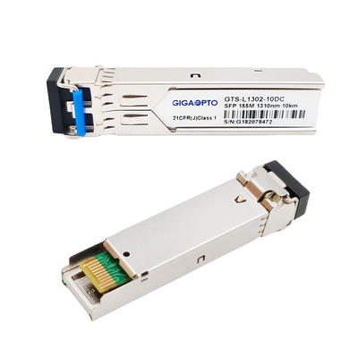 100BASE-LX SFP 1310nm 10km SMF DOM ตัวรับส่งสัญญาณ Cisco Gigabit สำหรับ GLC-FE-100LX