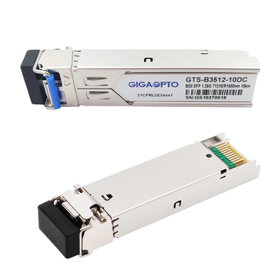 T1310nm / R1550nm เครื่องรับส่งสัญญาณ SFP BIDI ที่รองรับ Cisco GLC-BX-10U 10 กม.