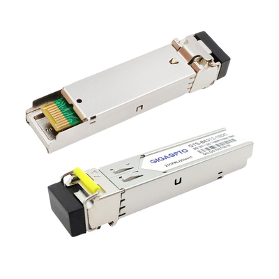 TX1550nm RX1310nm โมดูลรับส่งสัญญาณ Cisco 1000BASE-BX SFP 10 กม. สำหรับ SMF GLC-BX-10D