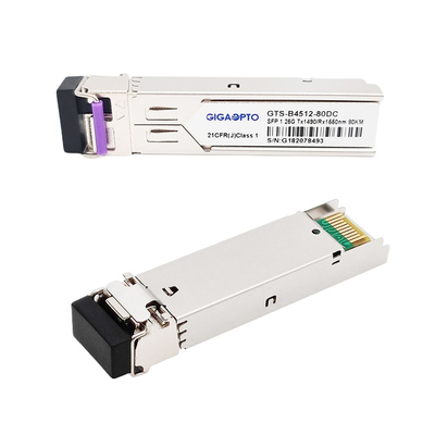 1000BASE-BX Cisco Gigabit Transceiver 80km LC SMF DOM สำหรับ GLC-BX80-UA