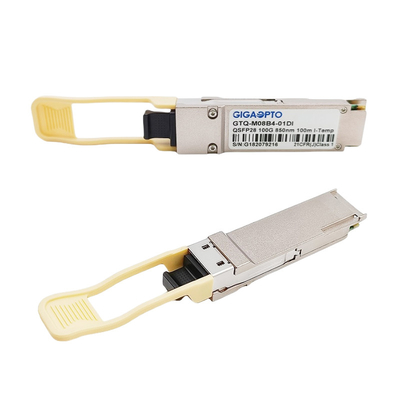 QSFP28 โมดูลรับส่งสัญญาณแสง 850nm MMF 100m สำหรับ Cisco QSFP-100G-SR4-I