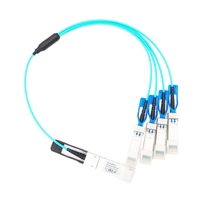 100G QSFP28 ถึง 4x25G SFP28 Active Optical Cable AOC สำหรับ Cisco QSFP-4SFP25G-AOC