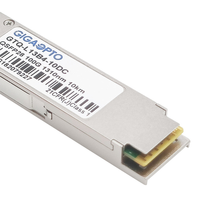 โมดูล 10 กม. 100GBASE LR4 ตัวรับส่งสัญญาณไฟเบอร์สำหรับ Juniper QSFP-100GBASE-LR4