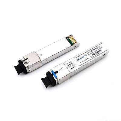 3.3V 20Km SFP Module Transceiver สําหรับเครือข่ายการถ่ายทอดข้อมูลความเร็วสูง การเชื่อมต่อระยะไกล